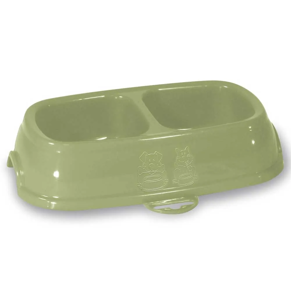 $1 OFF: Stefanplast Break 13 Double Bowl for Dogs & Cats