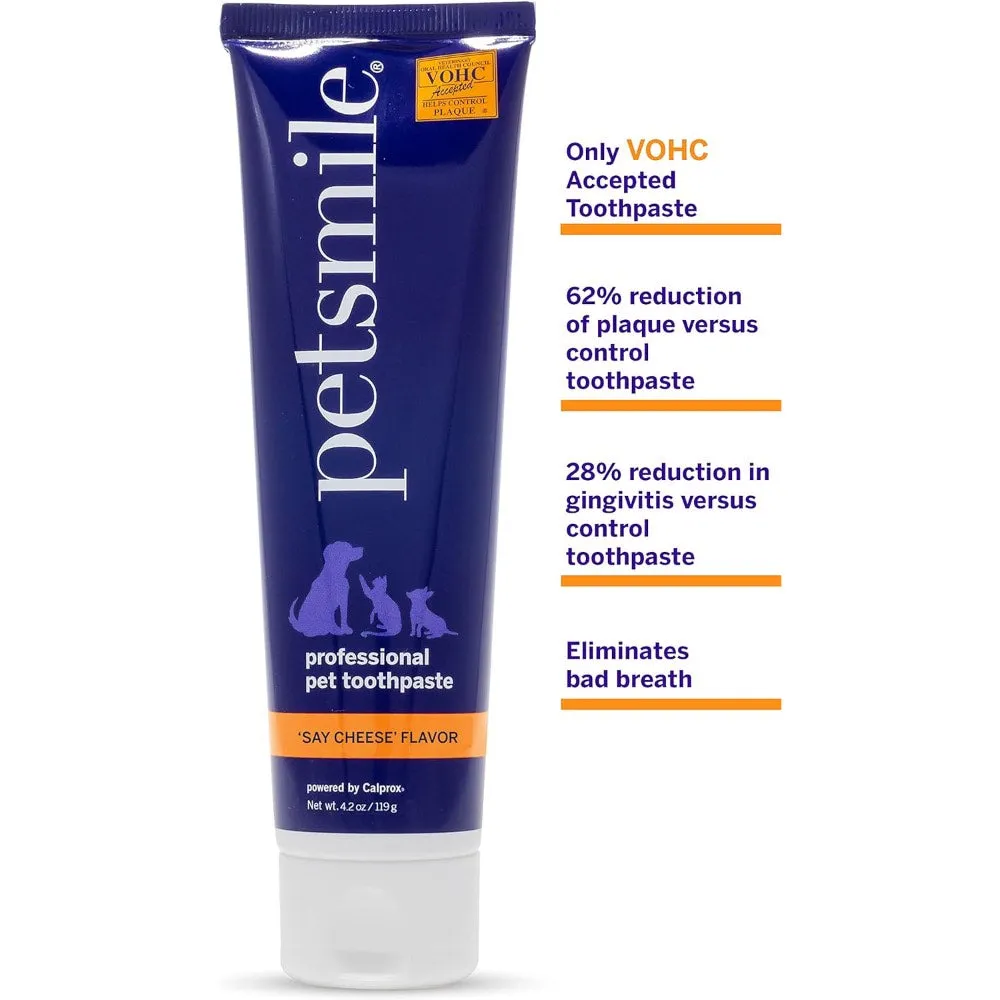 10% OFF: Petsmile Professional Say Cheese Flavour Toothpaste For Cats & Dogs 4.2oz