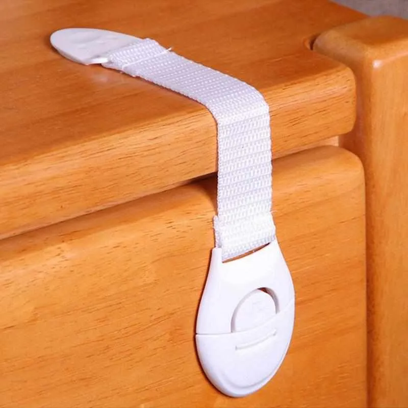 10Pcs Child Safety Cabinet Locks & Straps