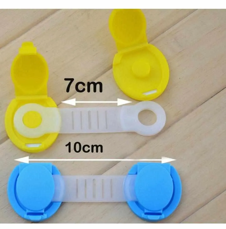 10Pcs Child Safety Cabinet Locks & Straps