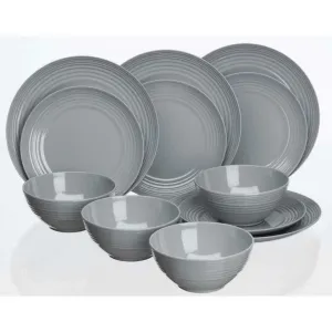 12Pc Cool Grey Non Slip Premium Plus Set NSG0112