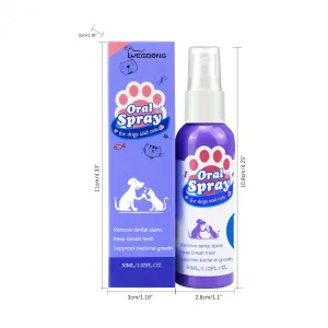 30ml Pet Oral Spray Freshen  Cleanse Your Dogs Breath