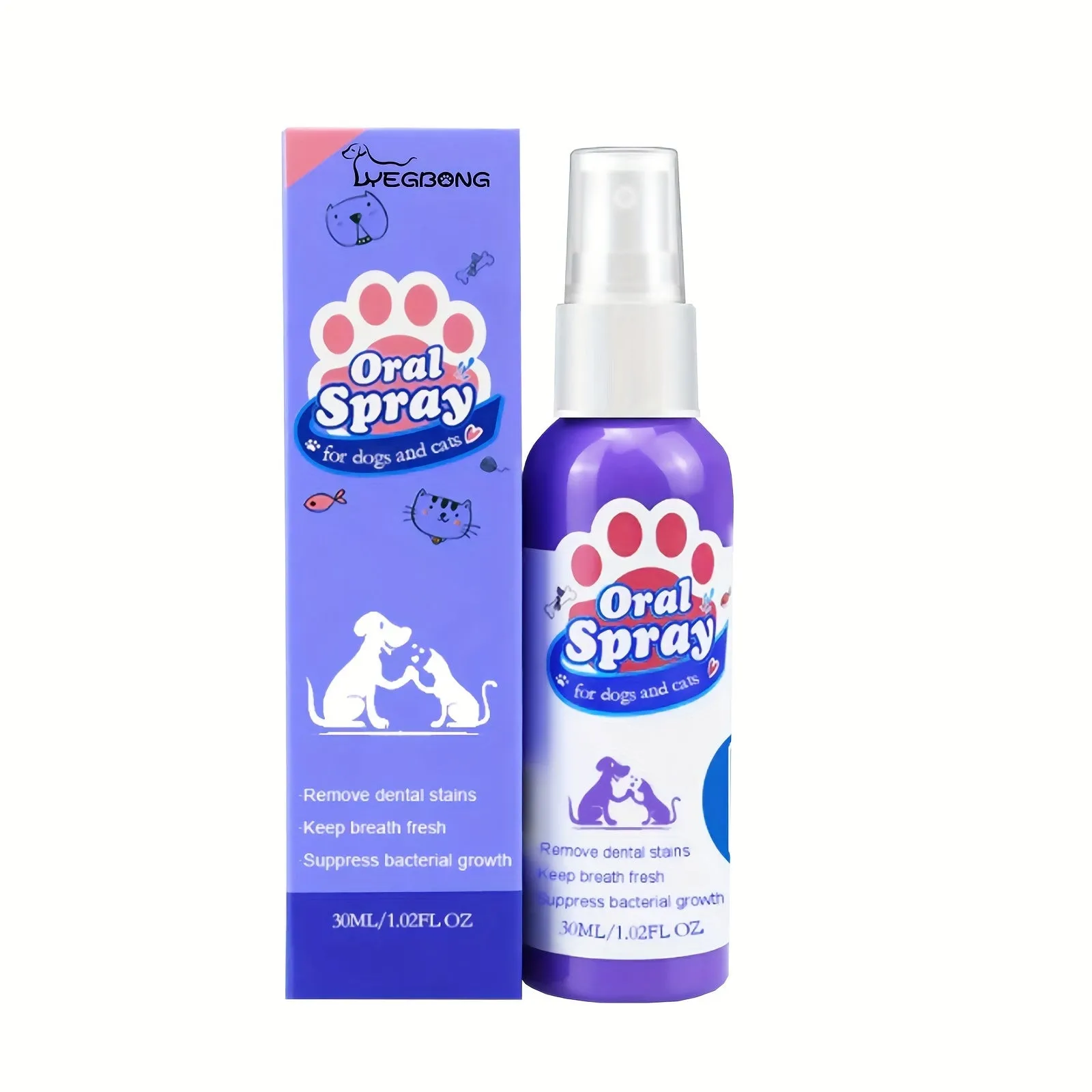 30ml Pet Oral Spray Freshen  Cleanse Your Dogs Breath