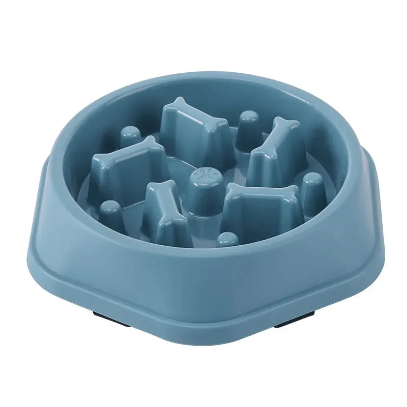 Anti-Choking Slow Feeder Bowl for Cats and Dogs – Healthy, Non-Slip Food Dish in Multiple Colors