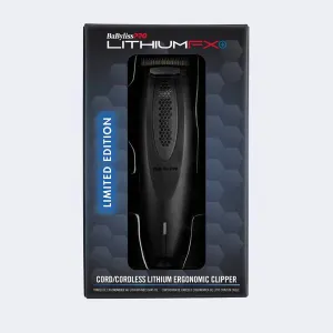 BabylissPro LimitedFX  Matte Black Lithium Ergonomic Clipper