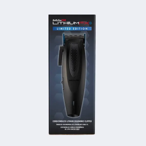 BabylissPro LimitedFX  Matte Black Lithium Ergonomic Clipper