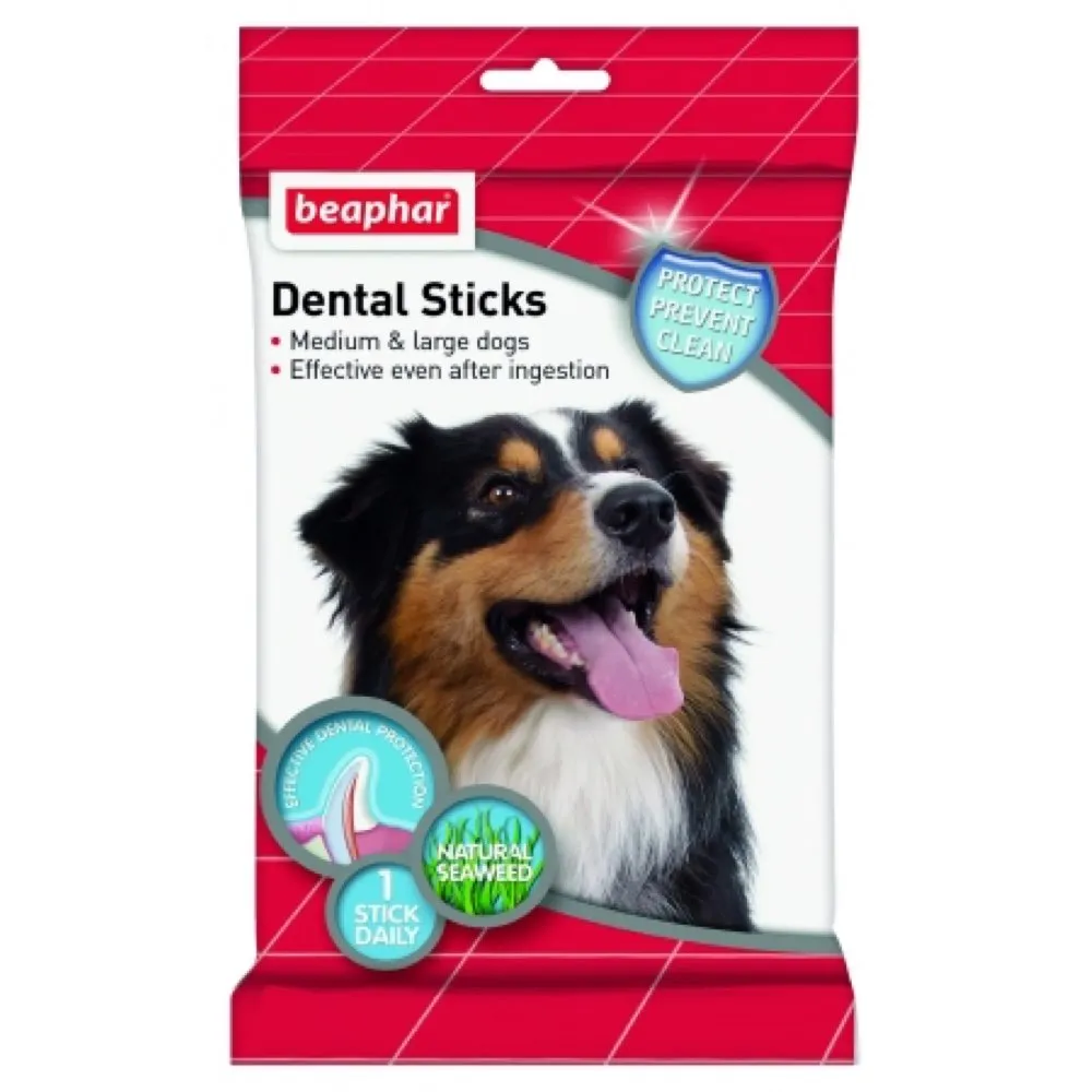 Beaphar Dental Sticks For Medium & Large Dogs 7pc