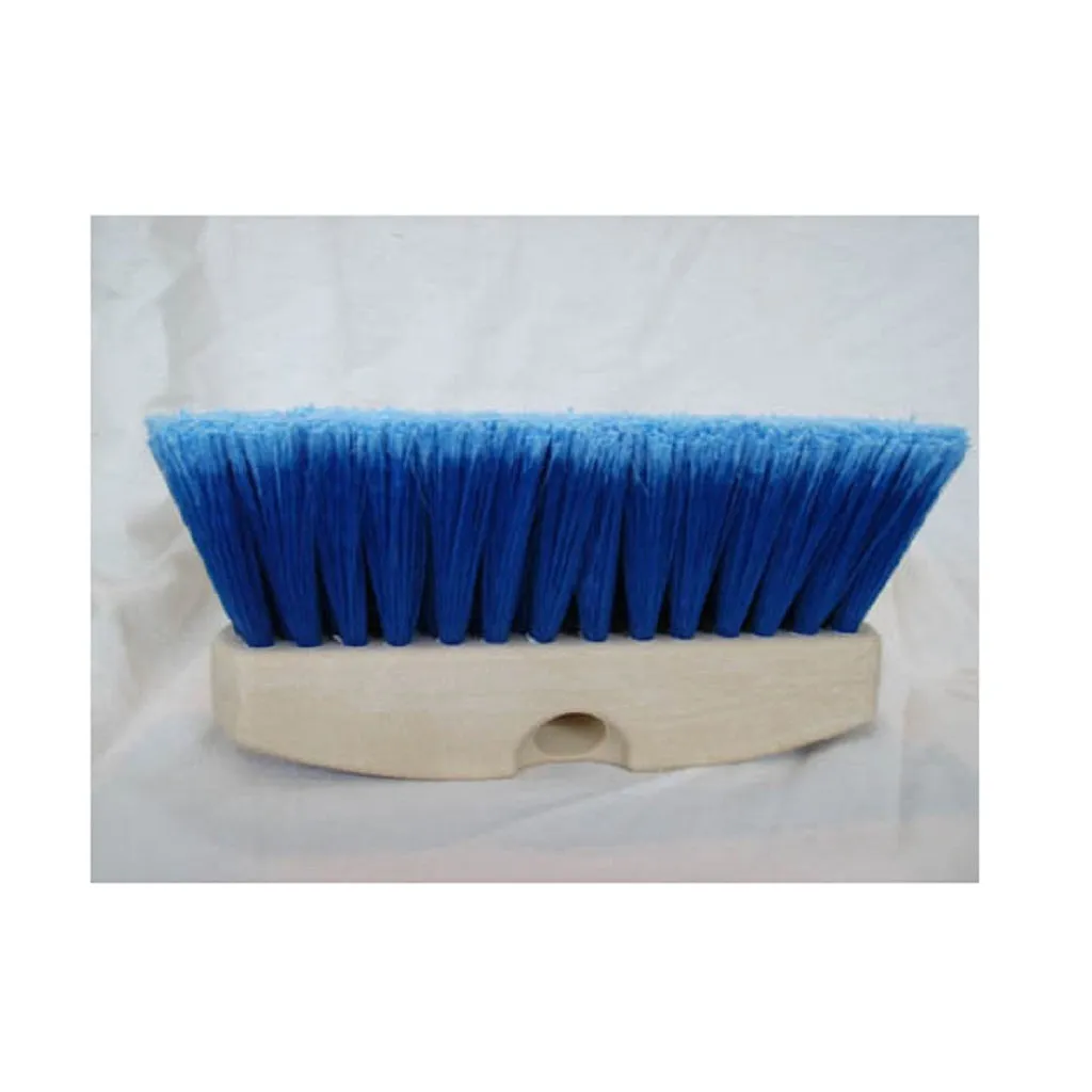 Blue Medium Soft Flagged Polystyrene Flow-Through Brush for Automotive Wheels, Chassis, Exhaust Pipes, Gutters and Siding