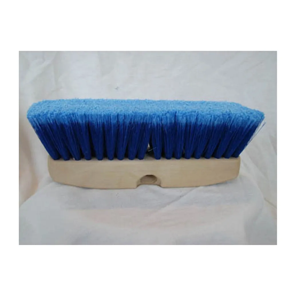 Blue Medium Soft Flagged Polystyrene Flow-Through Brush for Automotive Wheels, Chassis, Exhaust Pipes, Gutters and Siding