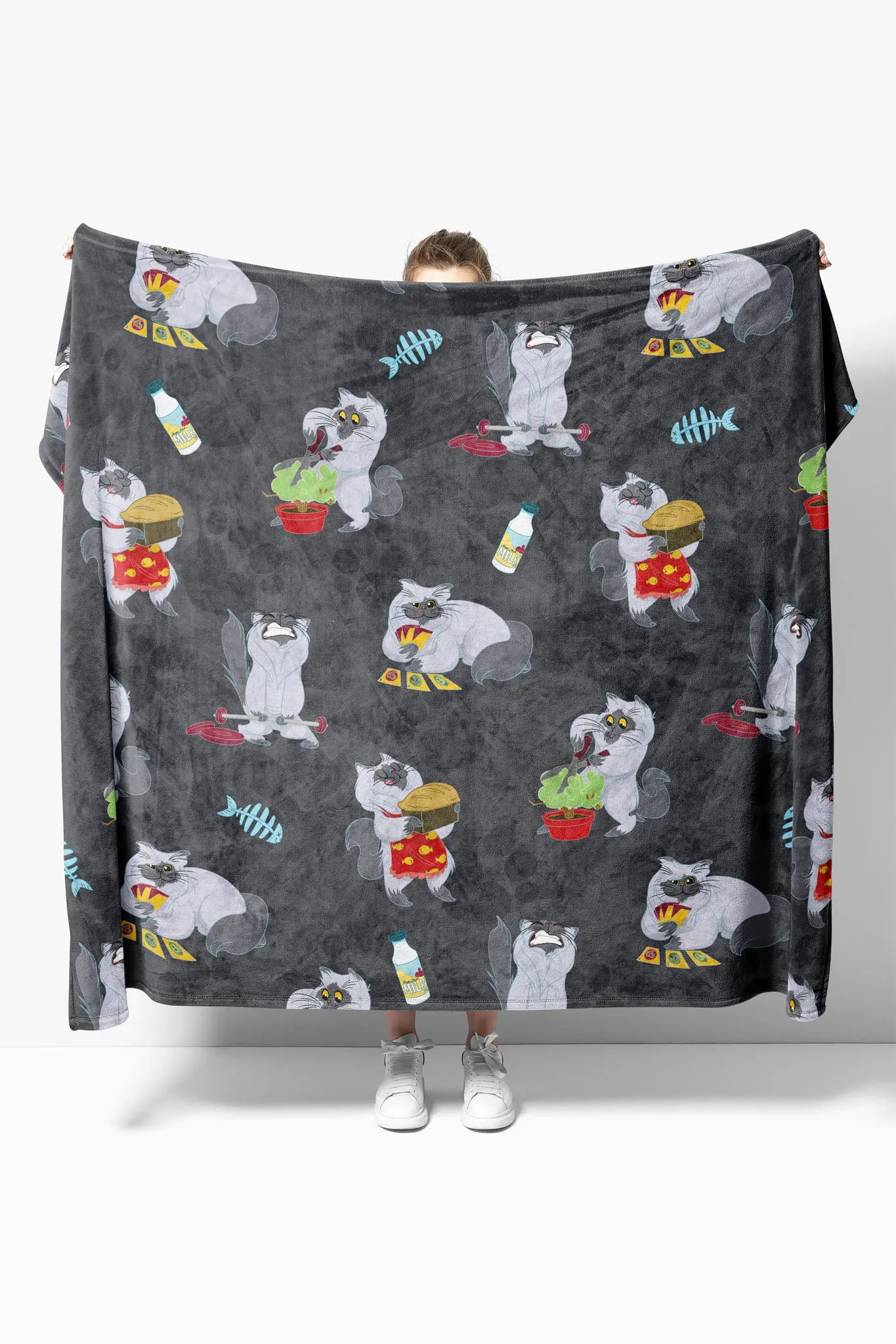 Busy Kitty Oversized Throw/Blanket