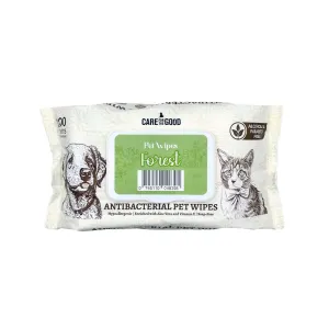 Care For The Good AntiBacterial Pet Wipes Forest 15cm x 20cm - 100 Sheets