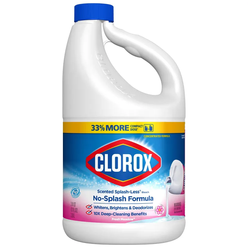 Clorox Splash-Less Fresh Meadow Scent Bleach 77 oz