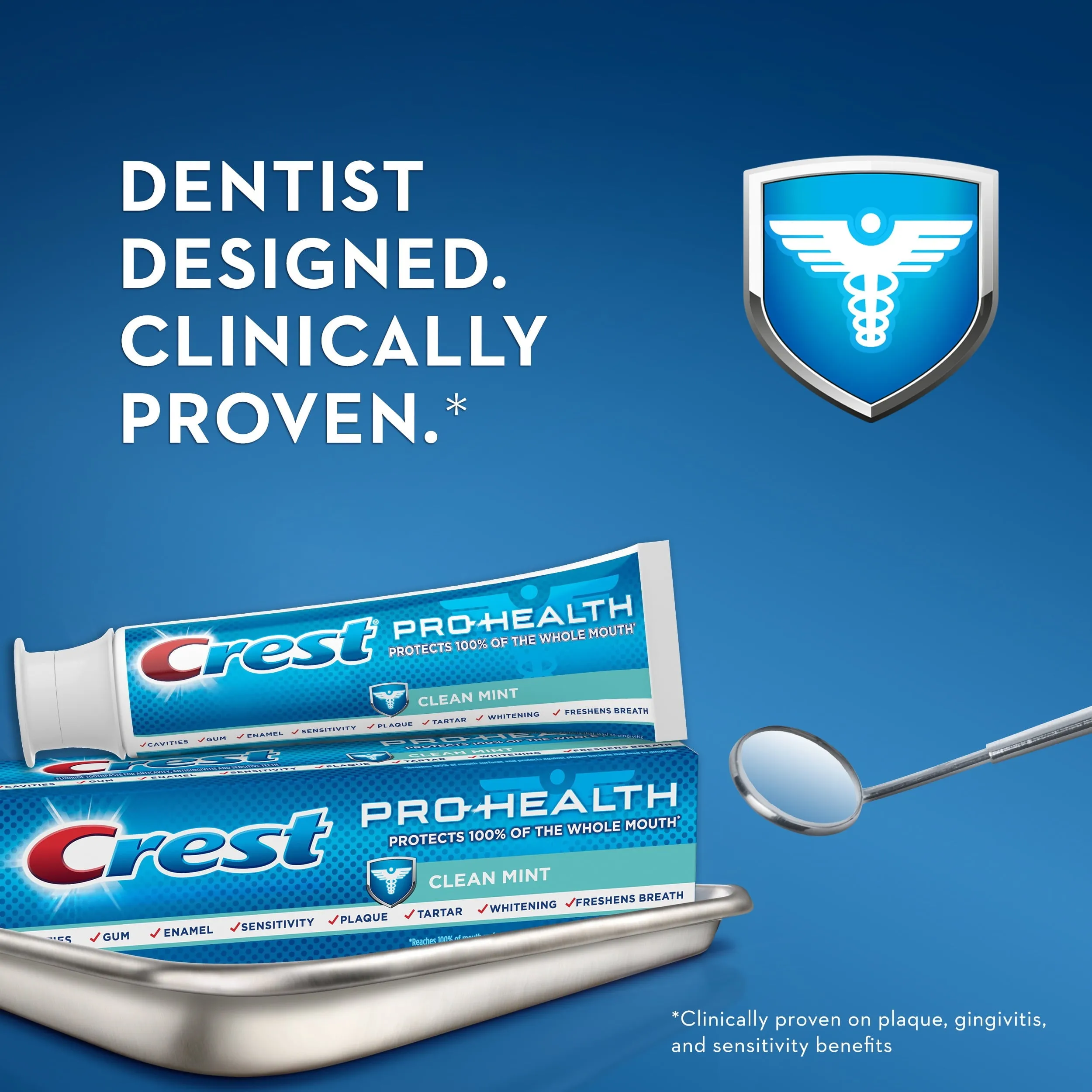 Crest Pro Health Smooth Formula Toothpaste, Clean Mint, 4.6 oz, 3 Pk