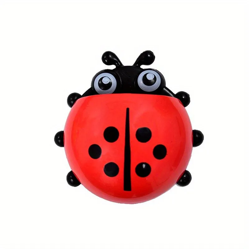 Cute Ladybug Toothbrush Holder with Strong Suction Power