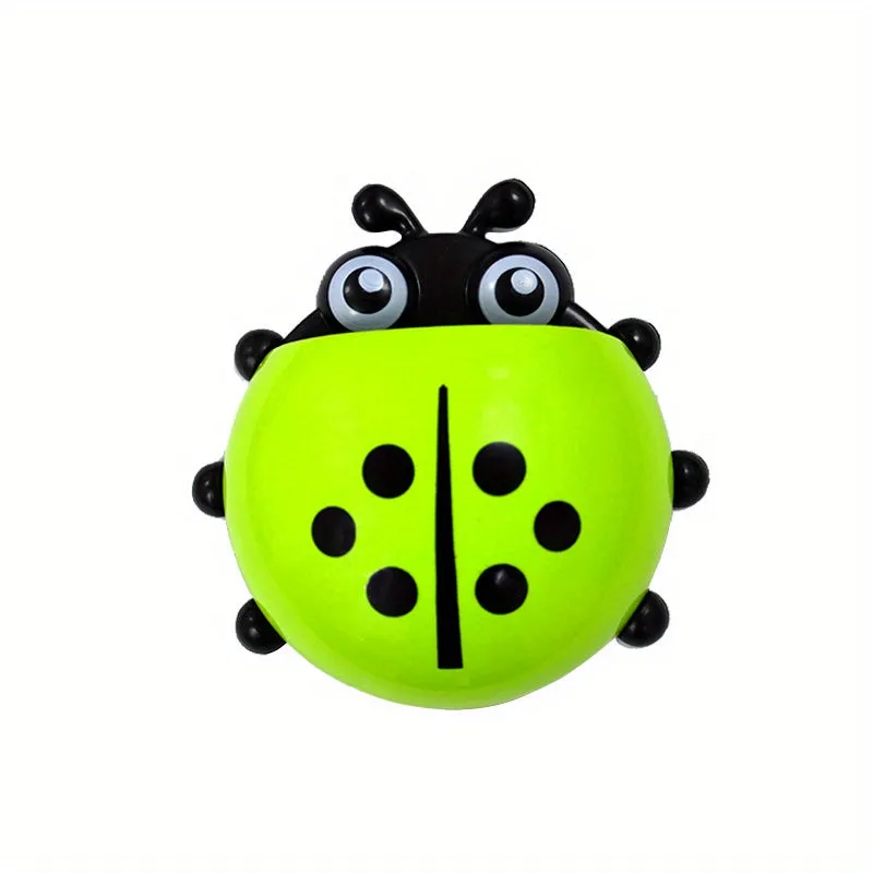 Cute Ladybug Toothbrush Holder with Strong Suction Power