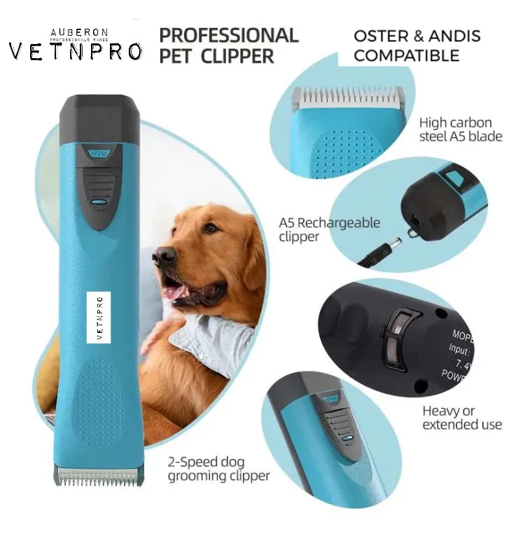 Dog Clippers Pro Range Wahl Andis   Oster A5 Compatible Cord   Cordless Various Colours Dog Grooming VetnPro Range