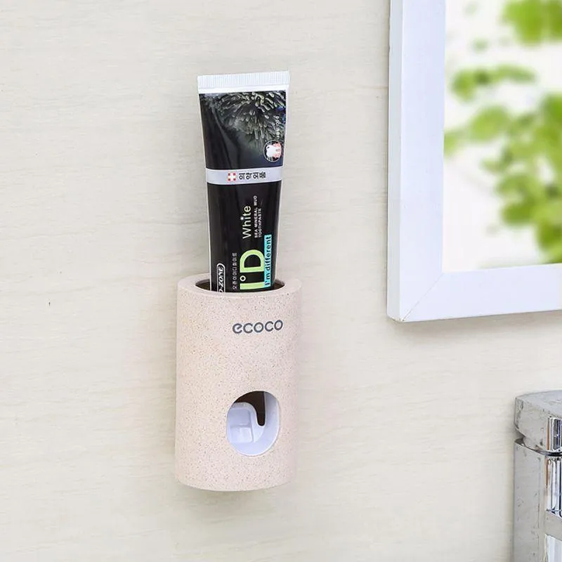 Dust-proof Wall Mountable Automatic Toothpaste Holder & Dispenser