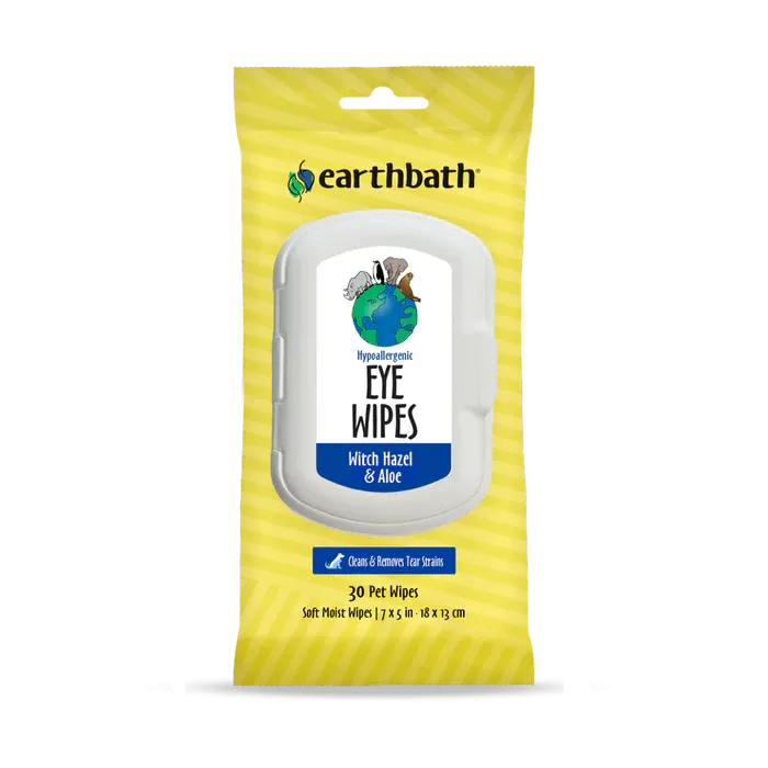 Earthbath Eye Wipes - 30 pet wipes