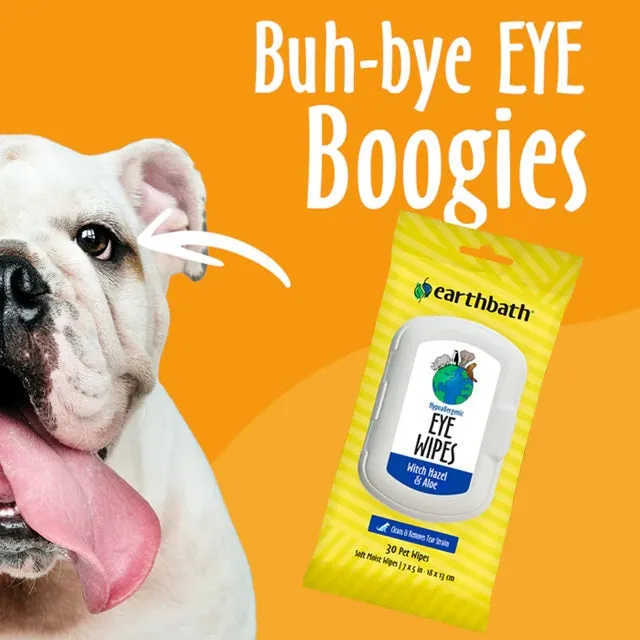 Earthbath® Hypoallergenic Eye Wipes for Dogs and Cats 30-Count