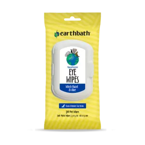 Earthbath Hypoallergenic Eye Wipes with Witch Hazel & Aloe (30 ct)