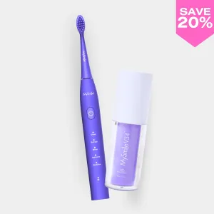 Essential Purple Sonic Toothbrush   Purple Toothpaste Bundle