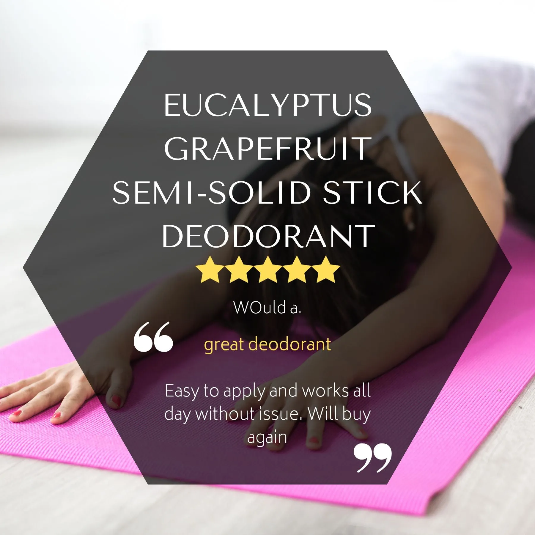 Eucalyptus Grapefruit Semi-Solid Stick Deodorant