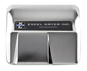 Excel Dryer Hands Off® HO-IC Hand Dryer -  Polished Chrome on Zinc Alloy Automatic Surface Mounted