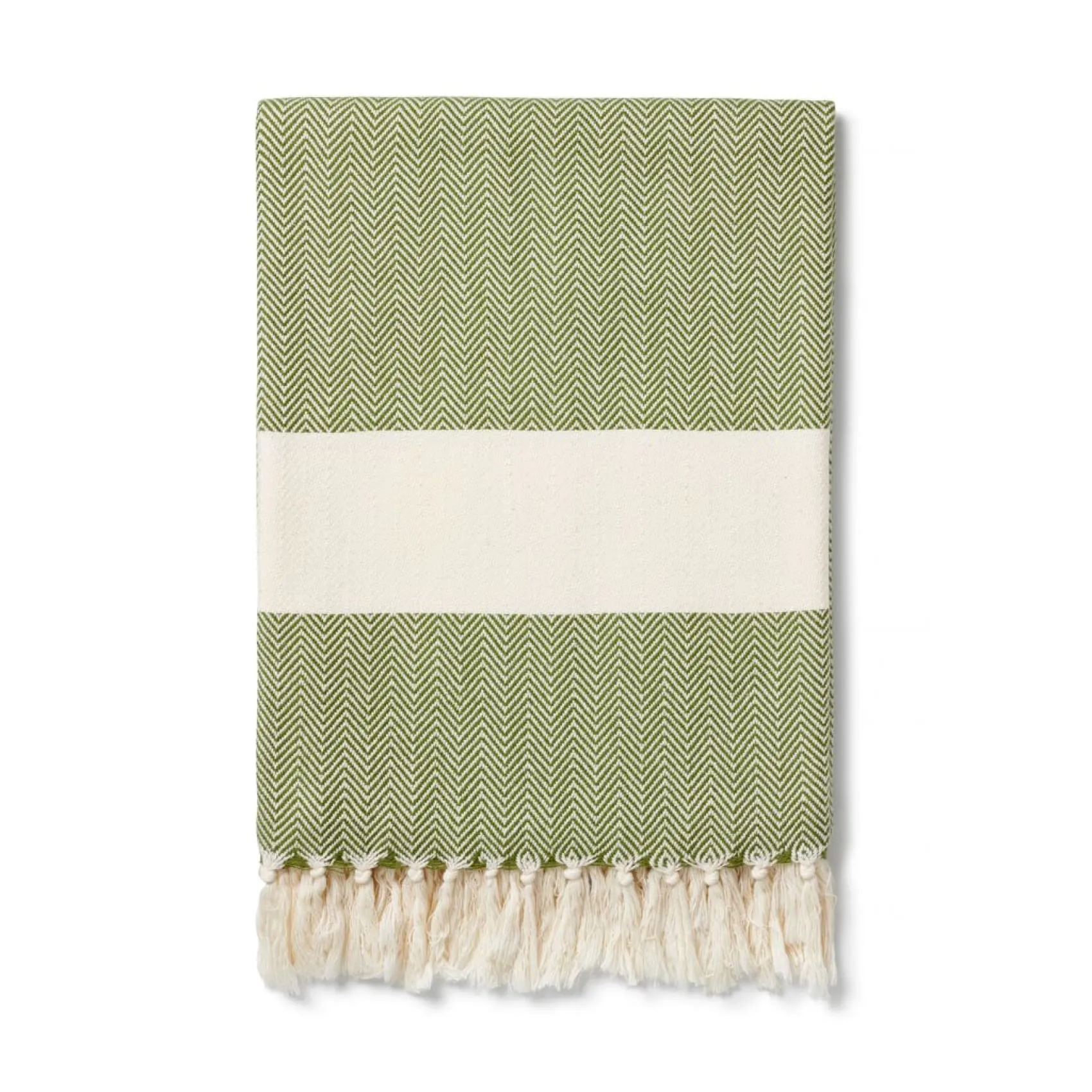 Ferah Herringbone Organic Cotton Blankets