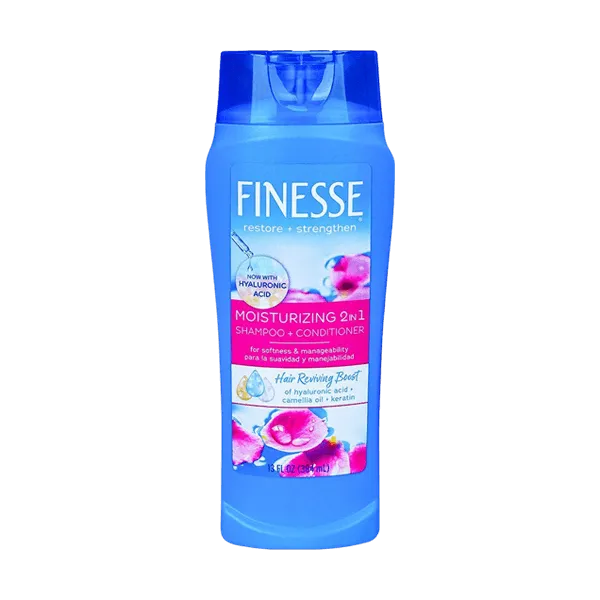 FINESSE MOISTURIZING 2 IN 1 SHAMPOO AND CONDITIONER 384ML