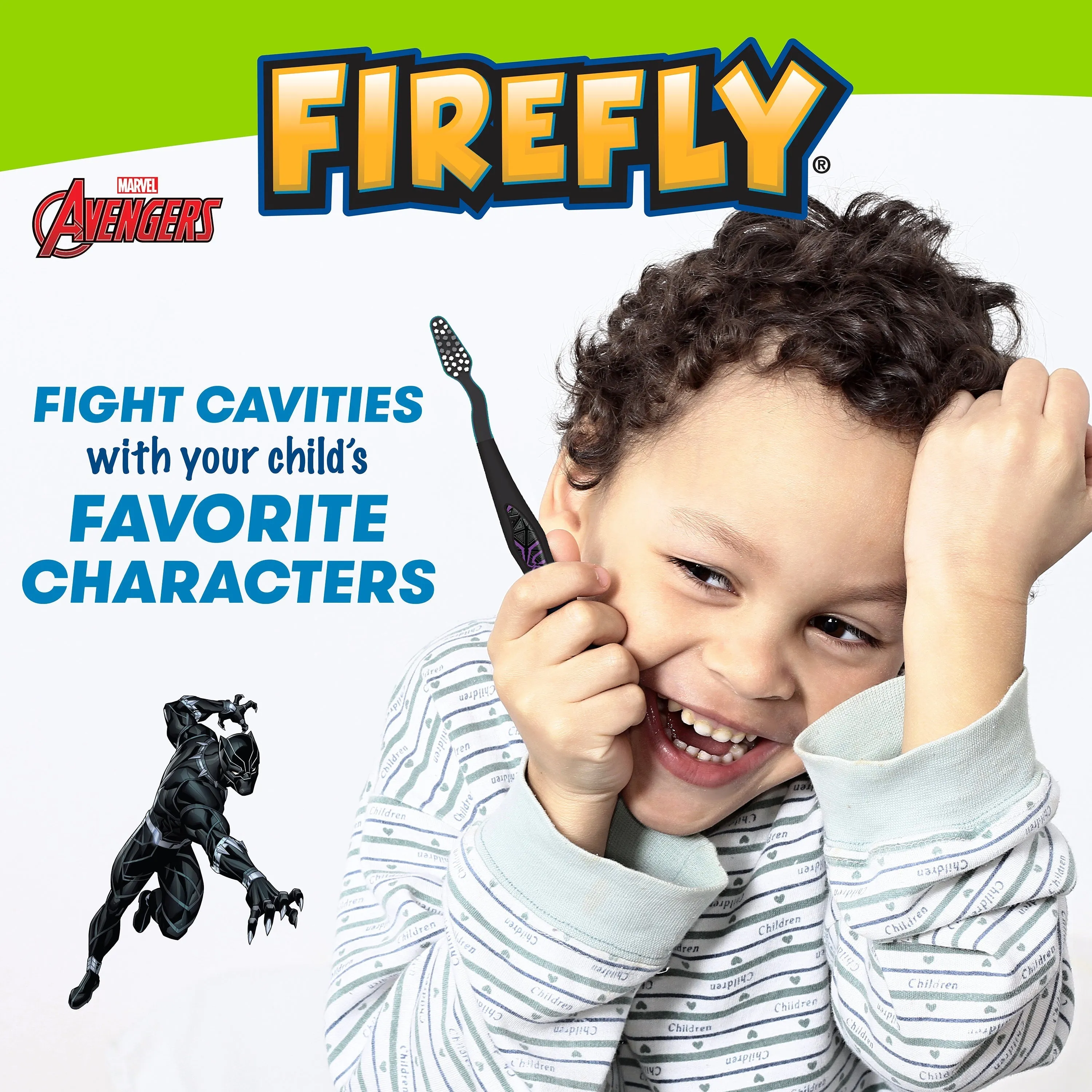 Firefly Kids Avengers Value Pack, Soft Bristled Toothbrushes, Ages 3 , 3 Count