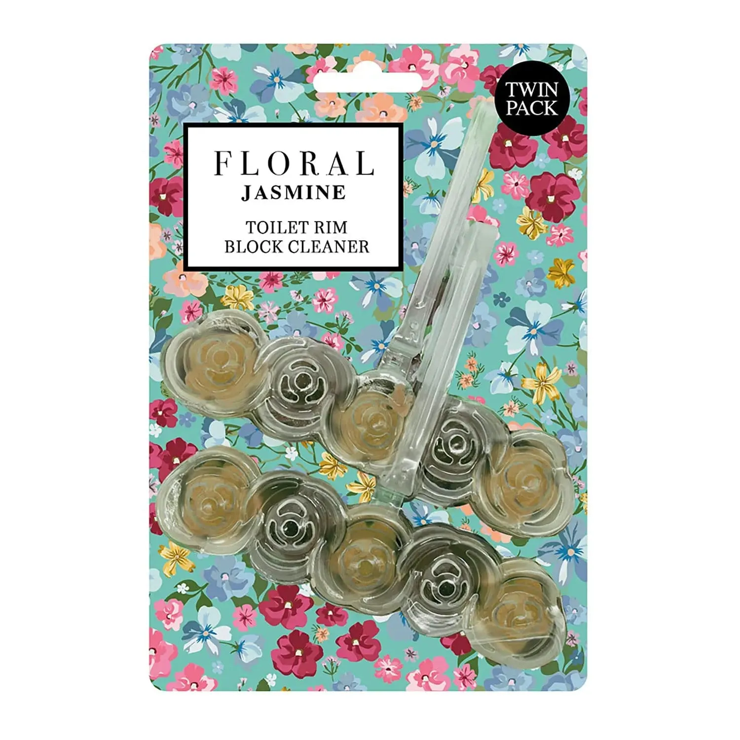 Floral Scented Toilet Rim Block Cleaner Twin Pack 2 x 45g