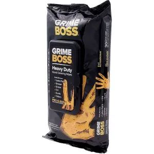 Grime Boss Wipes - Pop-Up Dispenser - (30 Pack)