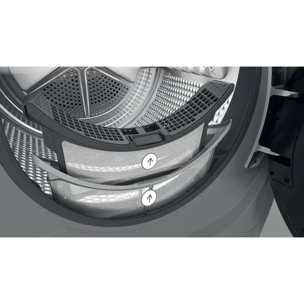 Hotpoint H8D94SBUK Gentlepower 9kg Heat Pump Tumble Dryer Silver