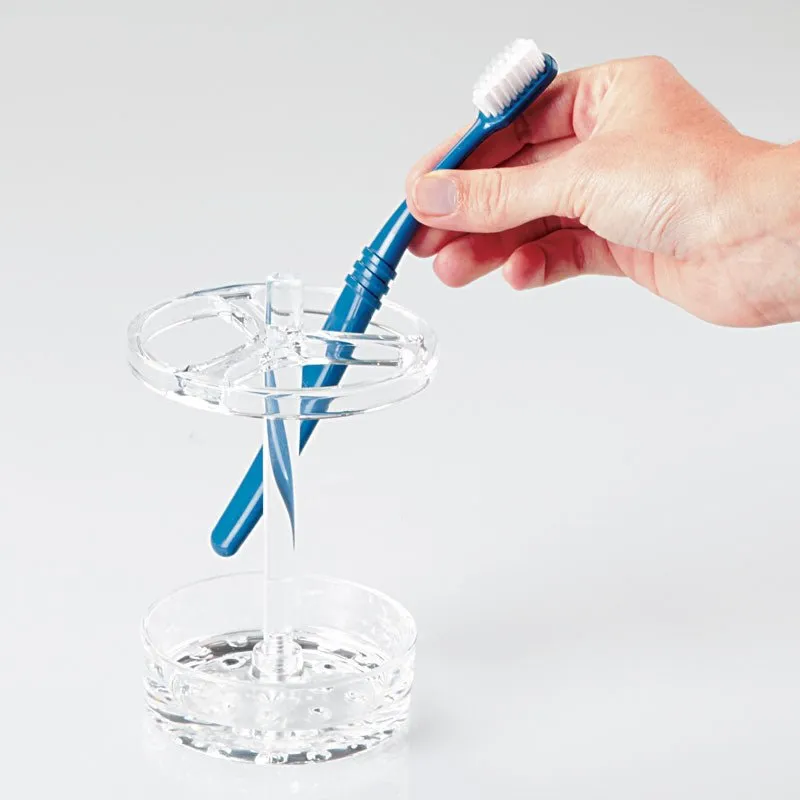 iDesign Eva Large Toothbrush Stand in Clear