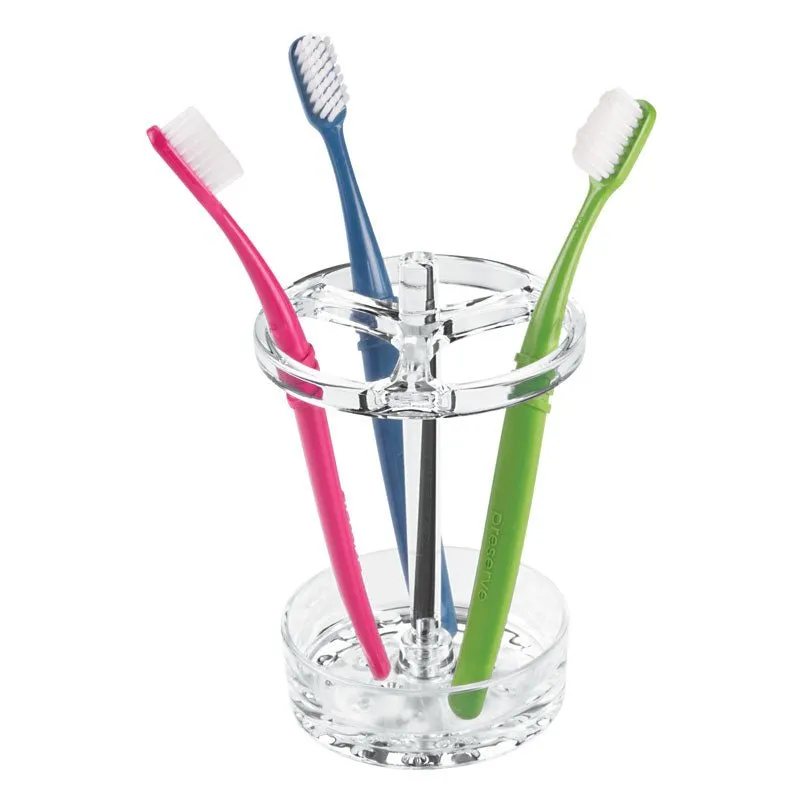 iDesign Eva Large Toothbrush Stand in Clear