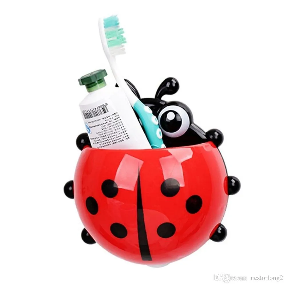 Ladybug Insect Toothpaste & Toothbrush Multipurpose Holder with Suction Cups