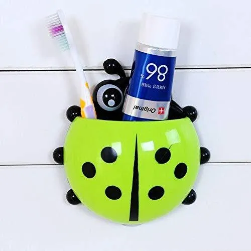 Ladybug Insect Toothpaste & Toothbrush Multipurpose Holder with Suction Cups