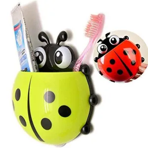 Ladybug Insect Toothpaste & Toothbrush Multipurpose Holder with Suction Cups