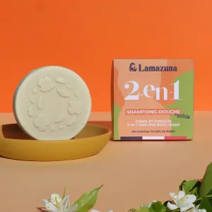 Lamazuna 2 in 1 Body Wash & Hair Bar - Orange Blossom