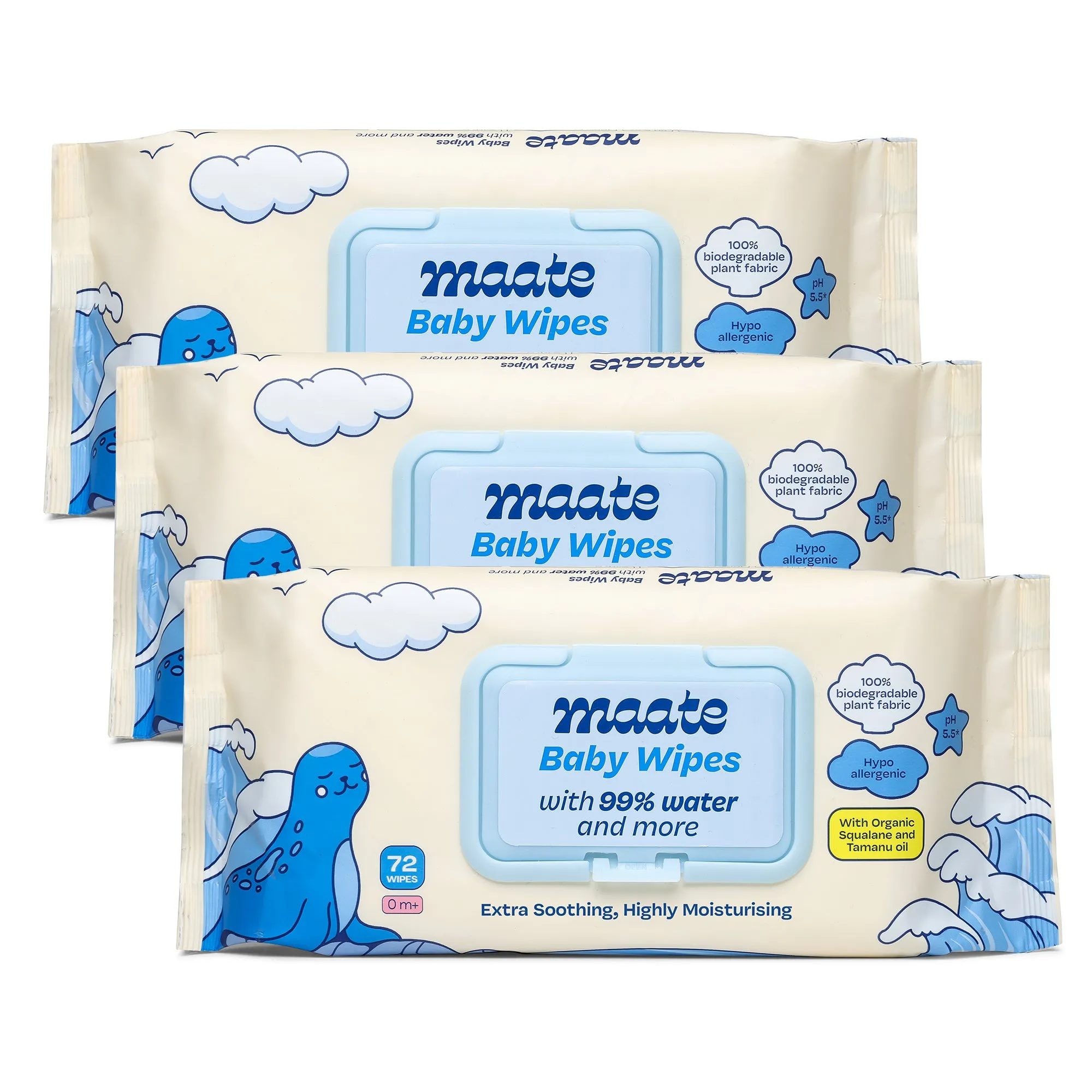 Maate Baby Wipes 99% Water