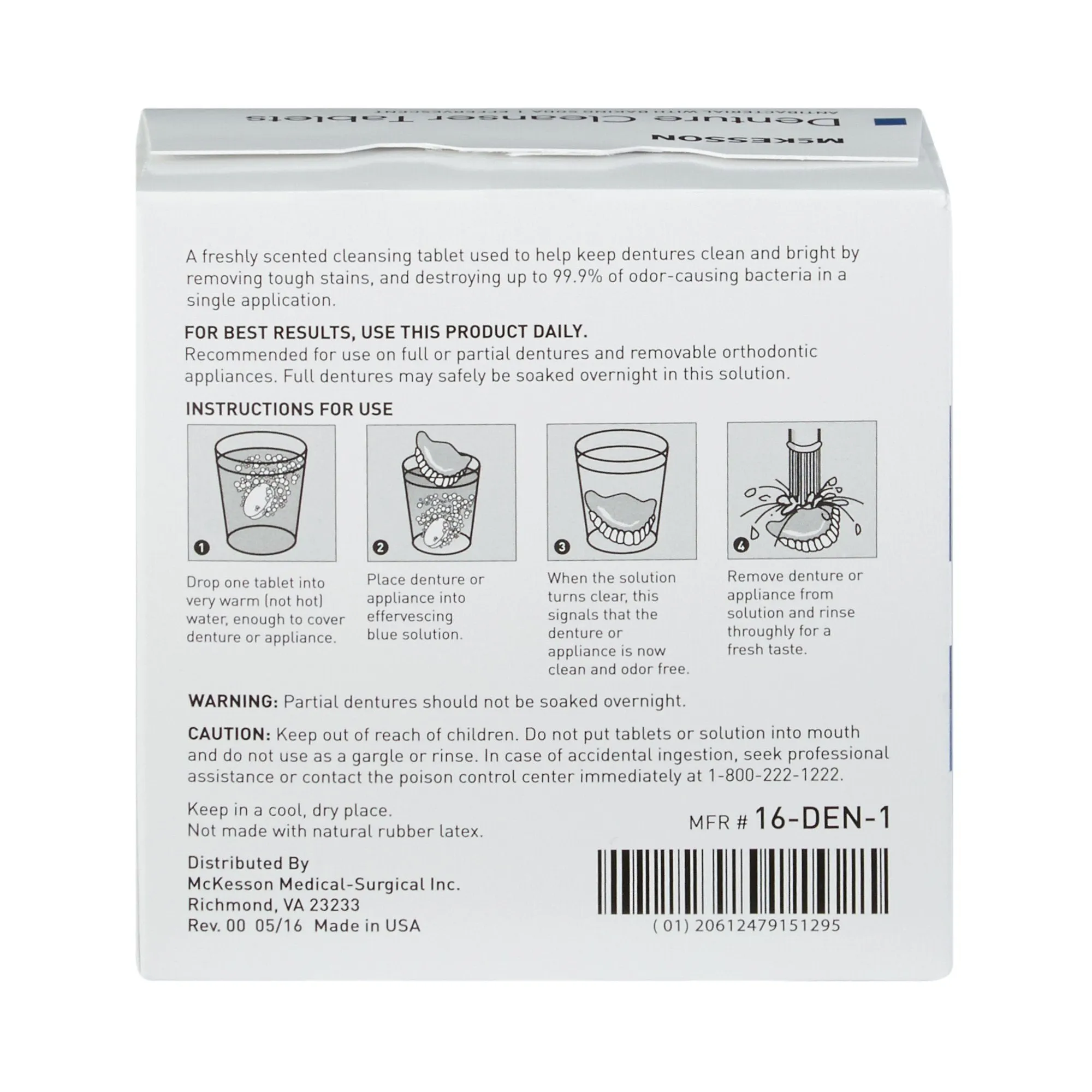 McKesson Denture Cleaner Tablets