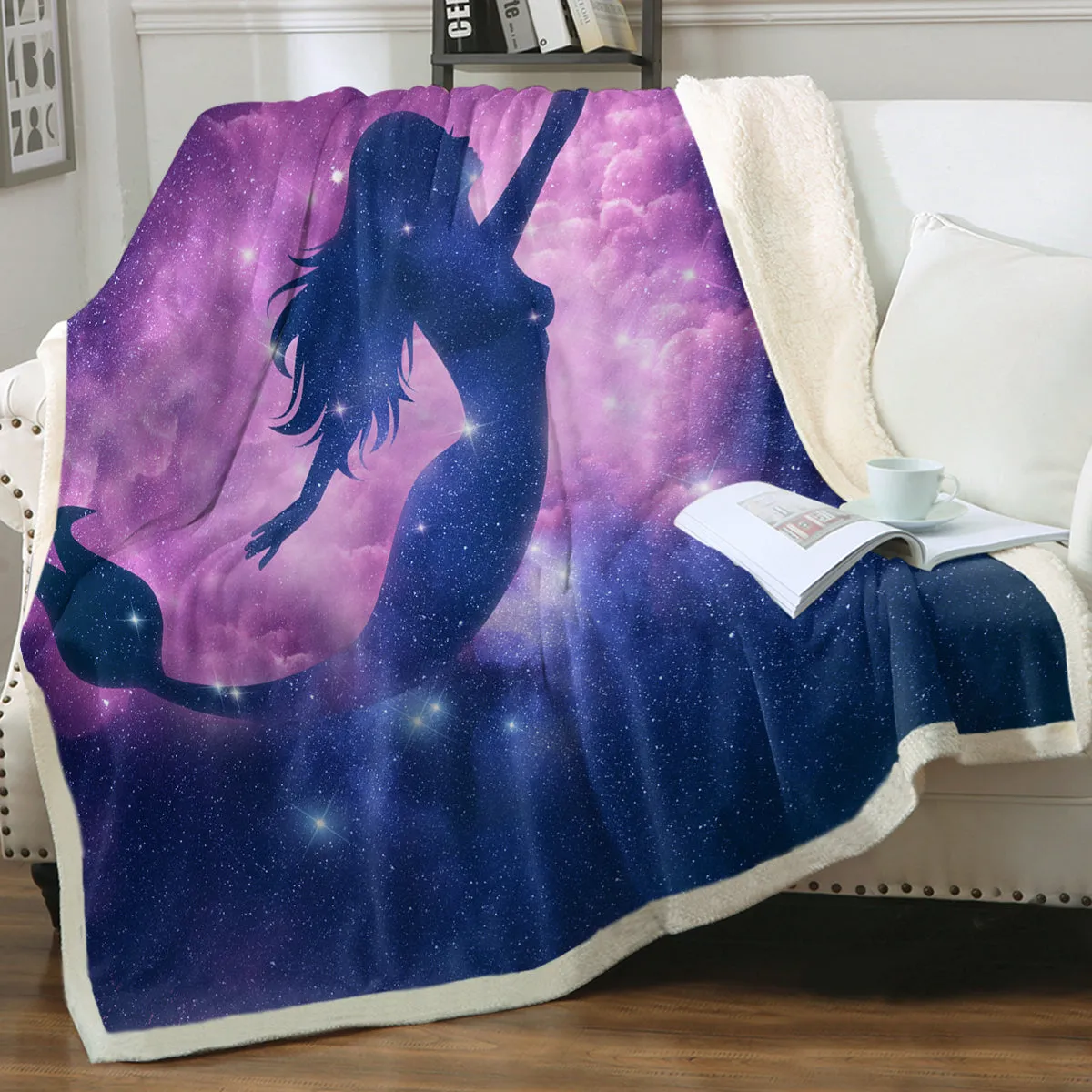 Mermaid Magic Soft Sherpa Blanket