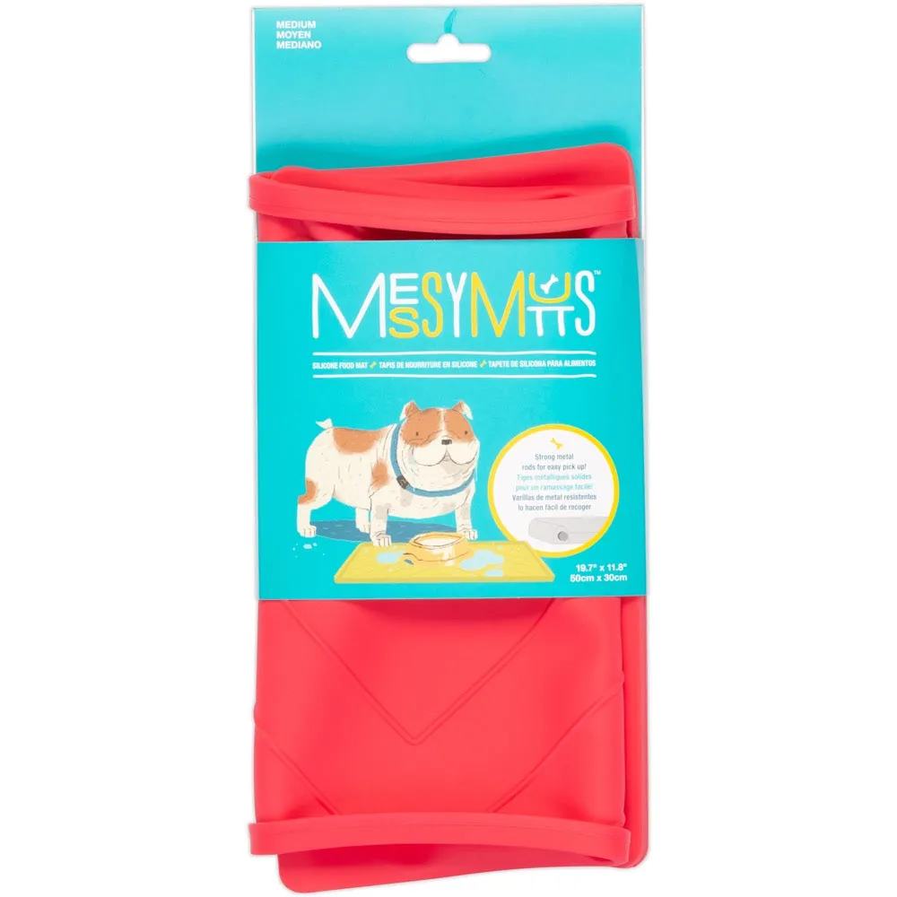 Messy Mutts Silicone Non-Slip Dog Bowl Mat (Watermelon)