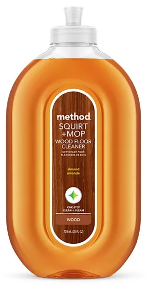 method Squirt   Mop 562 Wood Floor Cleaner, 25 oz Bottle, Liquid, Almond, Amber :EA: QUANTITY: 1