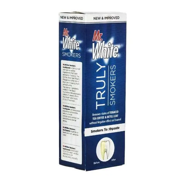 MR WHITE TRULY SMOKERS FAMILY TOOTH PASTE 120GM