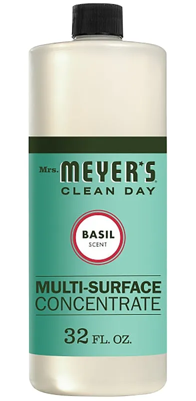 Mrs. Meyer's Clean Day 14440 Cleaner, 32 oz Bottle, Liquid, Basil :EA: QUANTITY: 1