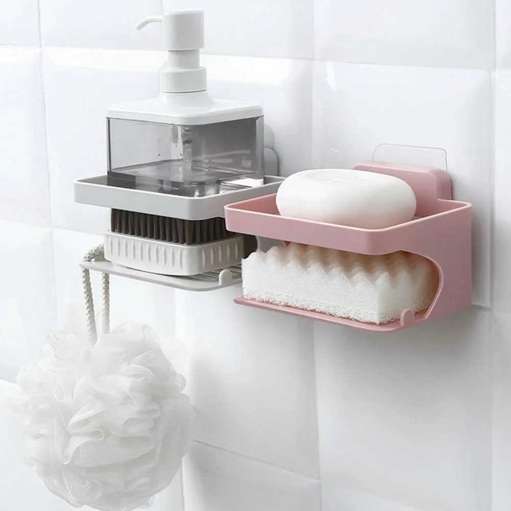 Multifunctional Smart Suction Soap Holder Rack