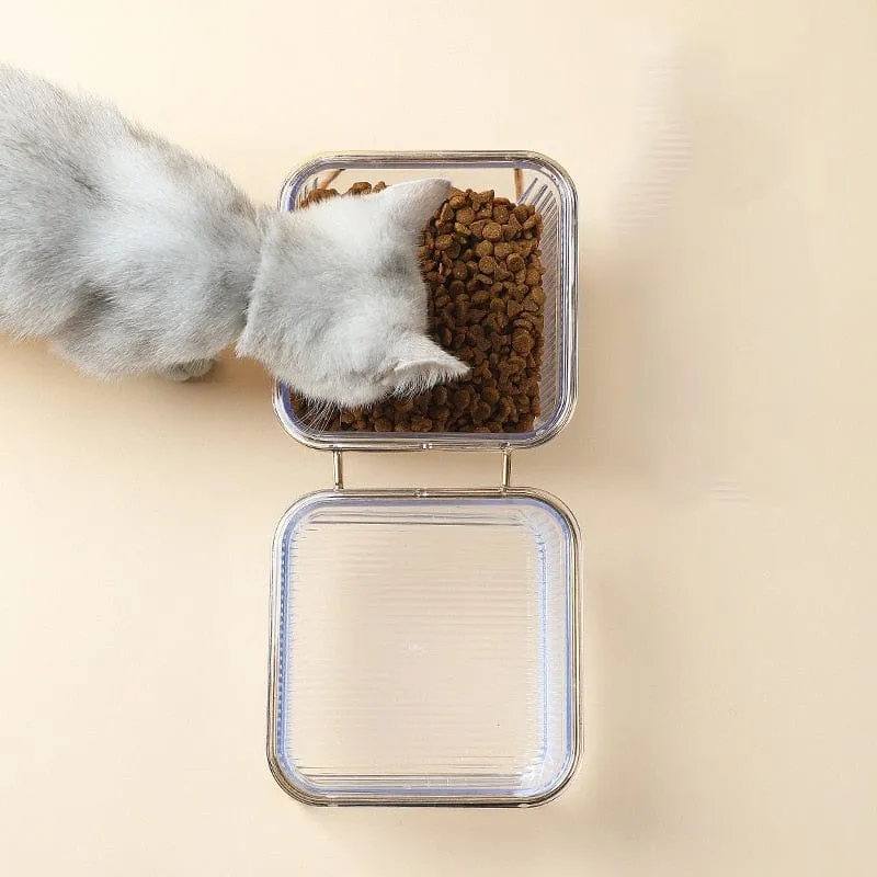 Non-slip Transparent Designer Cat Bowls