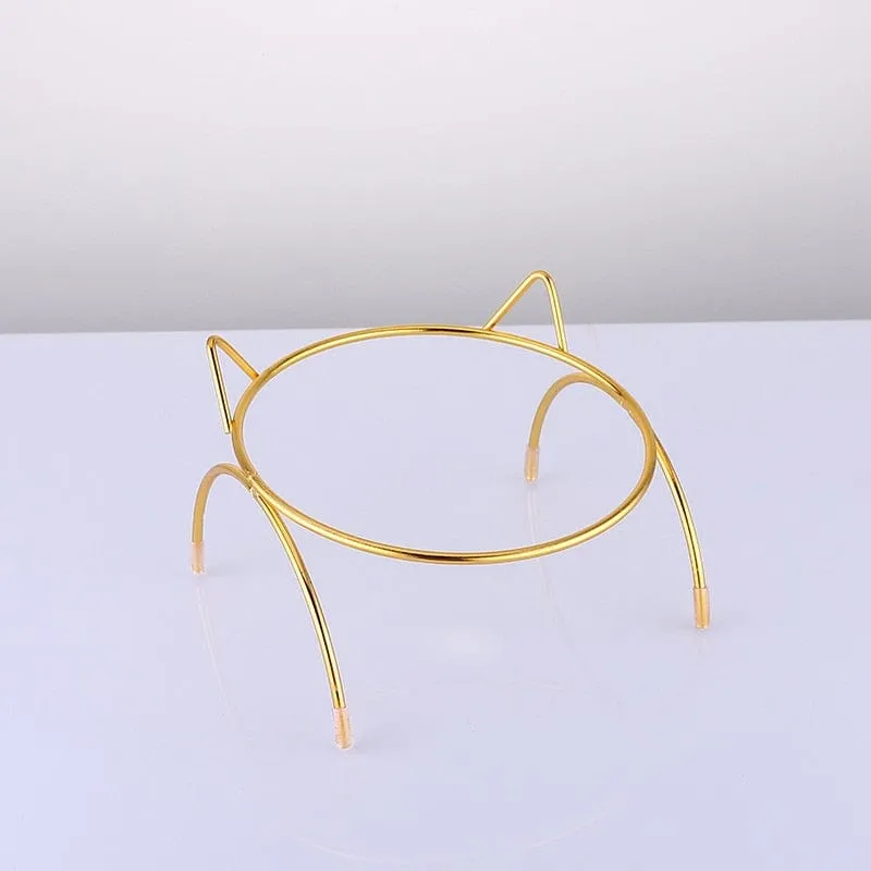 Non-slip Transparent Designer Cat Bowls