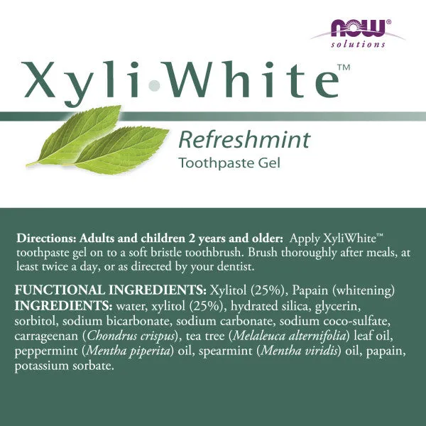 Now Solutions Xyliwhite™ Fluoride-Free Toothpaste Refreshmint 6.4oz